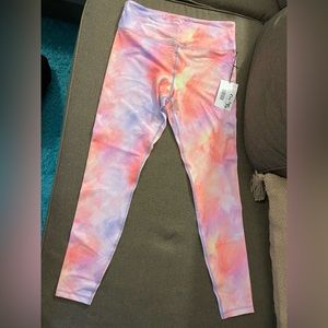 NWT ZYIA Sorbet Sunset Light n Tight Hi-Rise 7/8 24” size 12